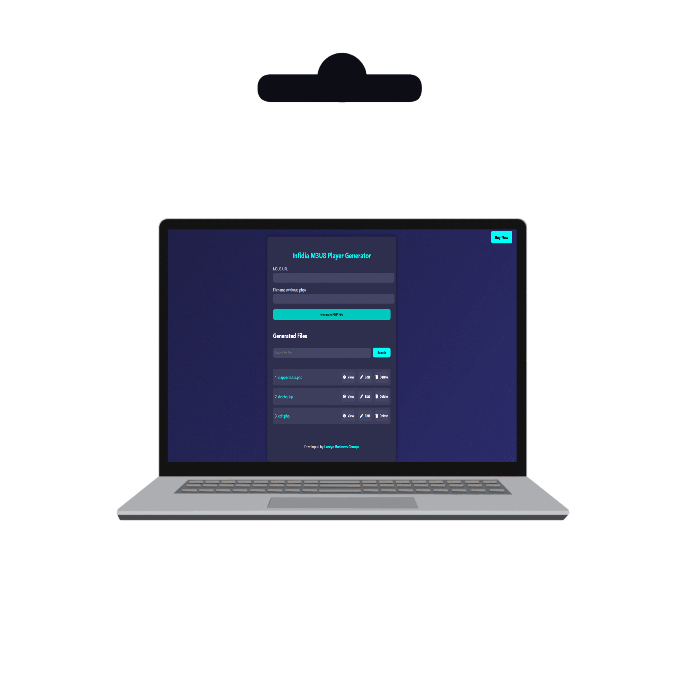 1000130030 Infidia Clapper M3U8 Player Generator - Image 1