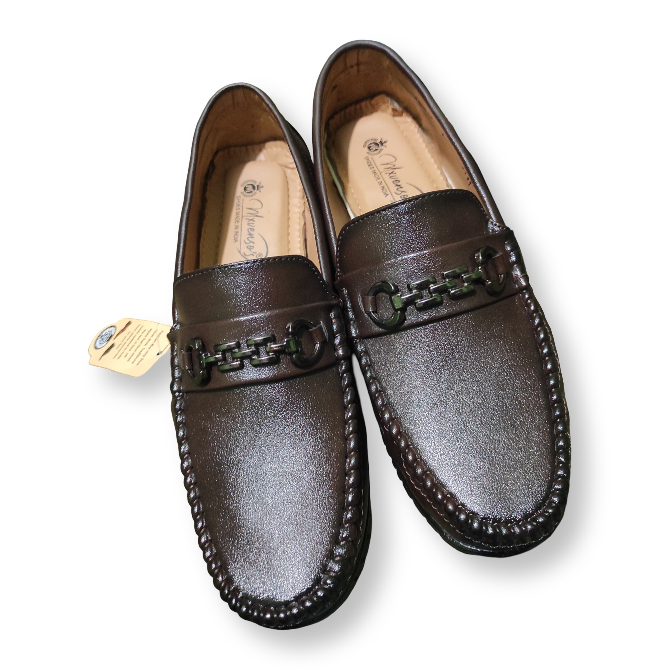 pixelcut-export-1767105053108 Brown Stylish Looking Formal Loafers For Men - Image 1